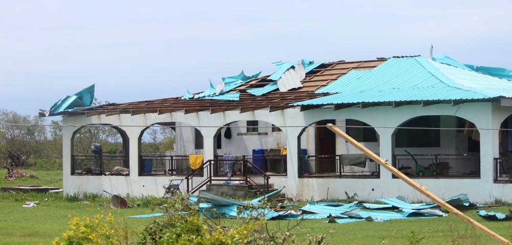 Damage to a home after Cyclone Winston in 2016 - Fr Frank Hoare