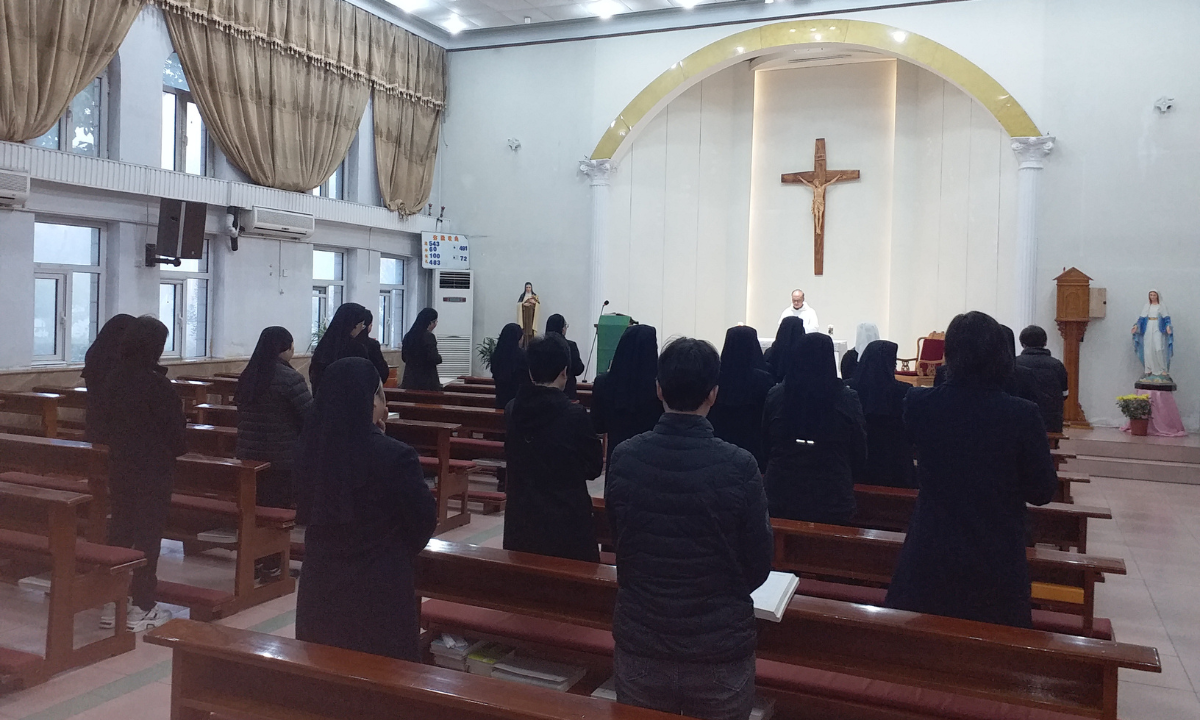 Sisters on retreat