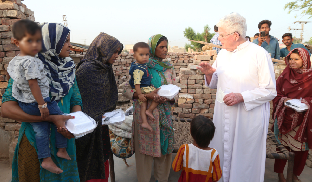 Fr Robert during a visit to Pakistan in 2021. Photo: Fr Robert McCulloch