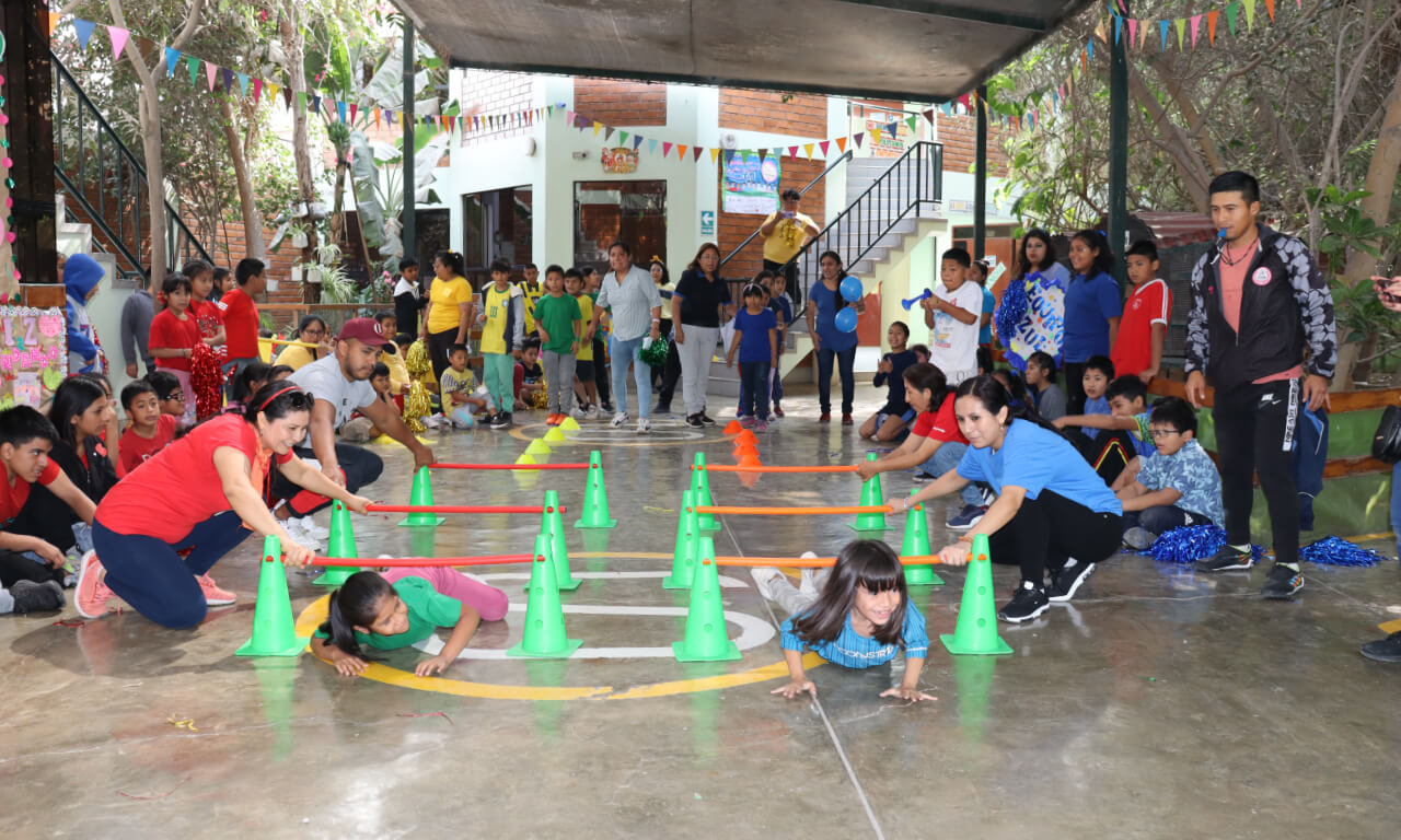 St Bernadette’s School children and volunteers during activities. Photos: Fr Tony Coney