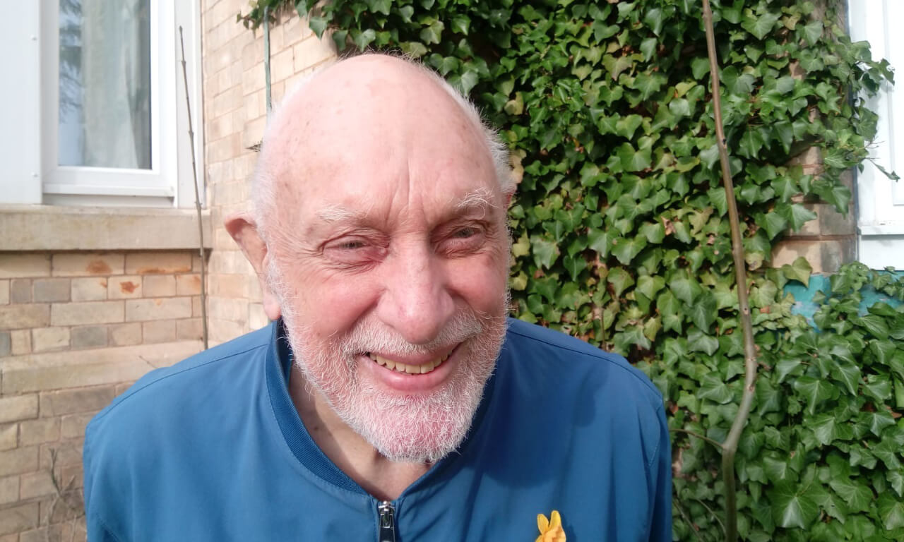 Fr. Ray Collier 2 in the grounds of the Solihull House