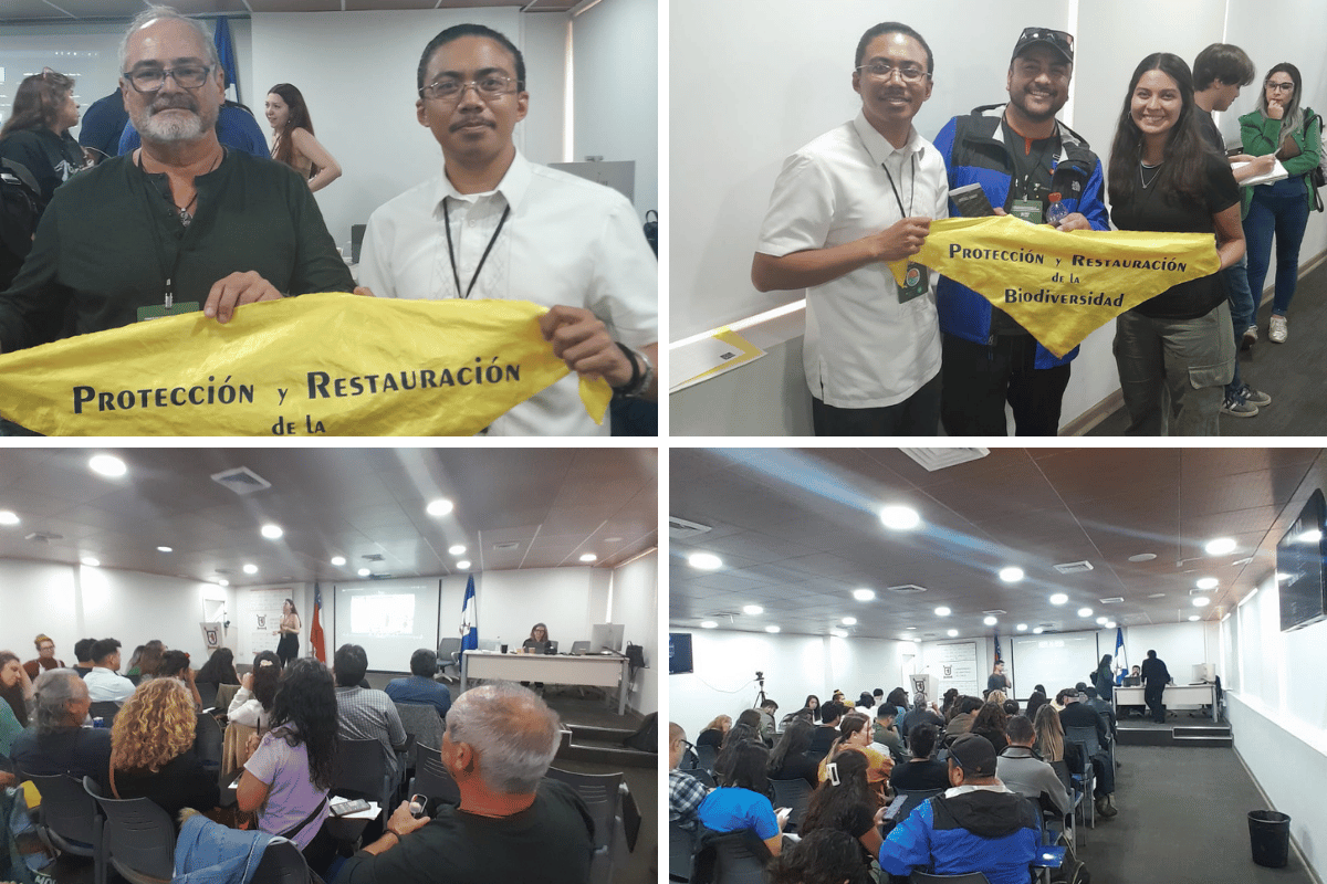 Lydio with one of the organizers and speakers at the National Gathering of Environmentalists and Ecologists, and Animal Rights Advocates. Photo: Lydio Mangao, Jr. 