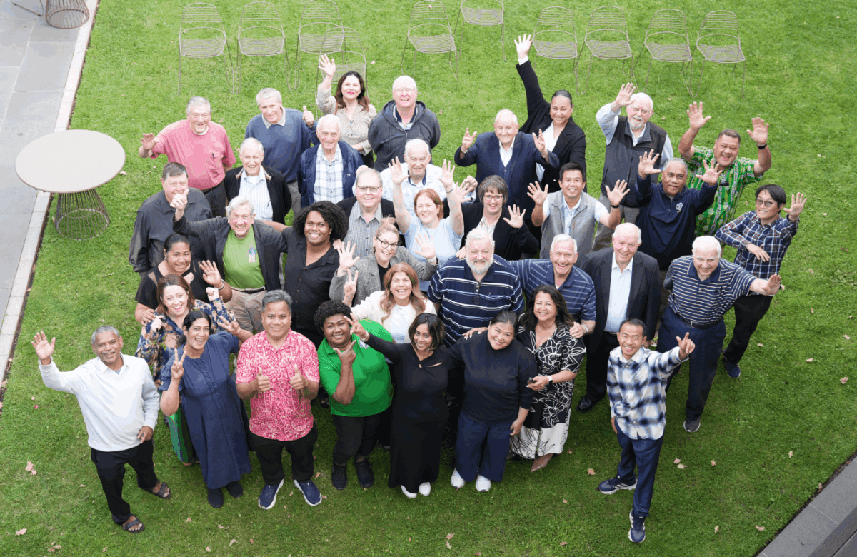 Columbans from Oceania – priests, lay missionaries, and lay co-workers. Photo: St Columbans Mission Society
