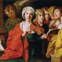 St. Cecilia with a Choir (oil on canvas) Domenichino - November 2019